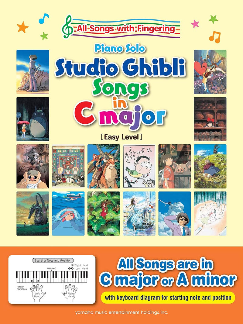 Studio Ghibli Songs in C Major for Piano