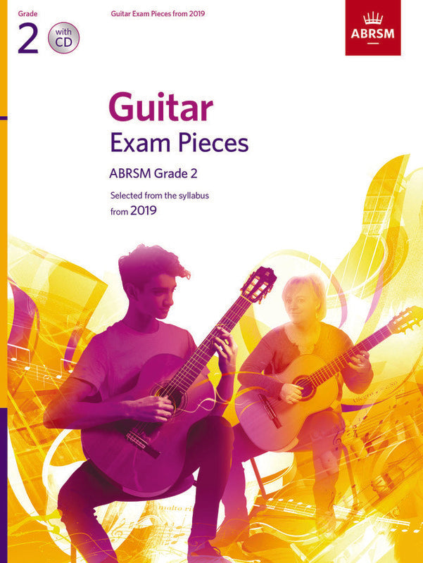 ABRSM Guitar Exam Pieces from 2019 Grade 2 Book/CD