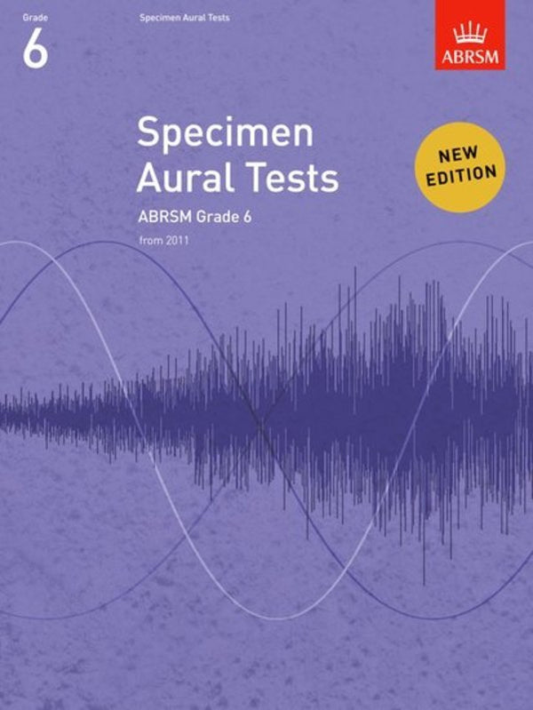 ABRSM Specimen Aural Tests Grade 6 Book Only