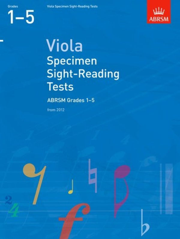 ABRSM Viola Specimen Sight-Reading Tests Gr 1-5