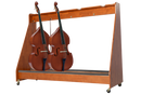 Alges Mobile Instrument Storage - 4-Unit Double Bass Rack