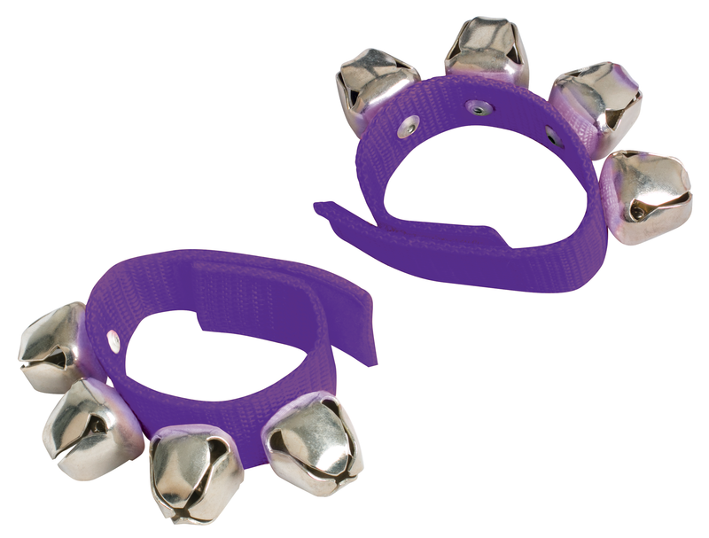 Mano Percussion Coloured Wrist Bells, Pair