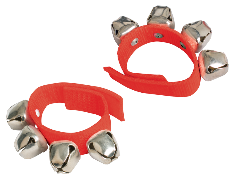 Mano Percussion Coloured Wrist Bells, Pair