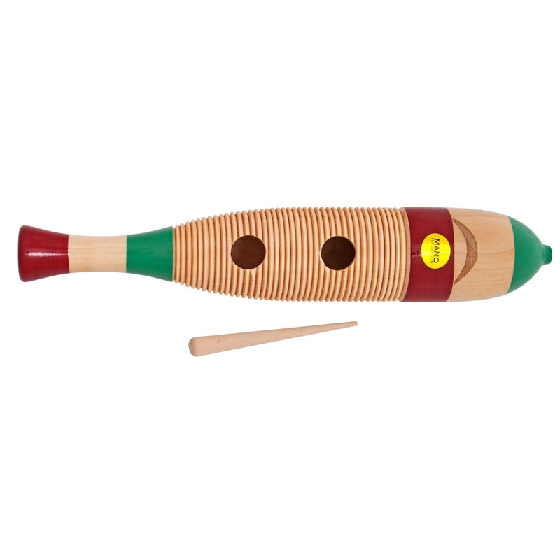 Mano Percussion Large Wooden Fish Guiro