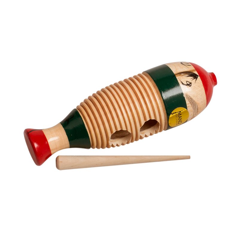 Mano Percussion Mini Wooden Fish Guiro