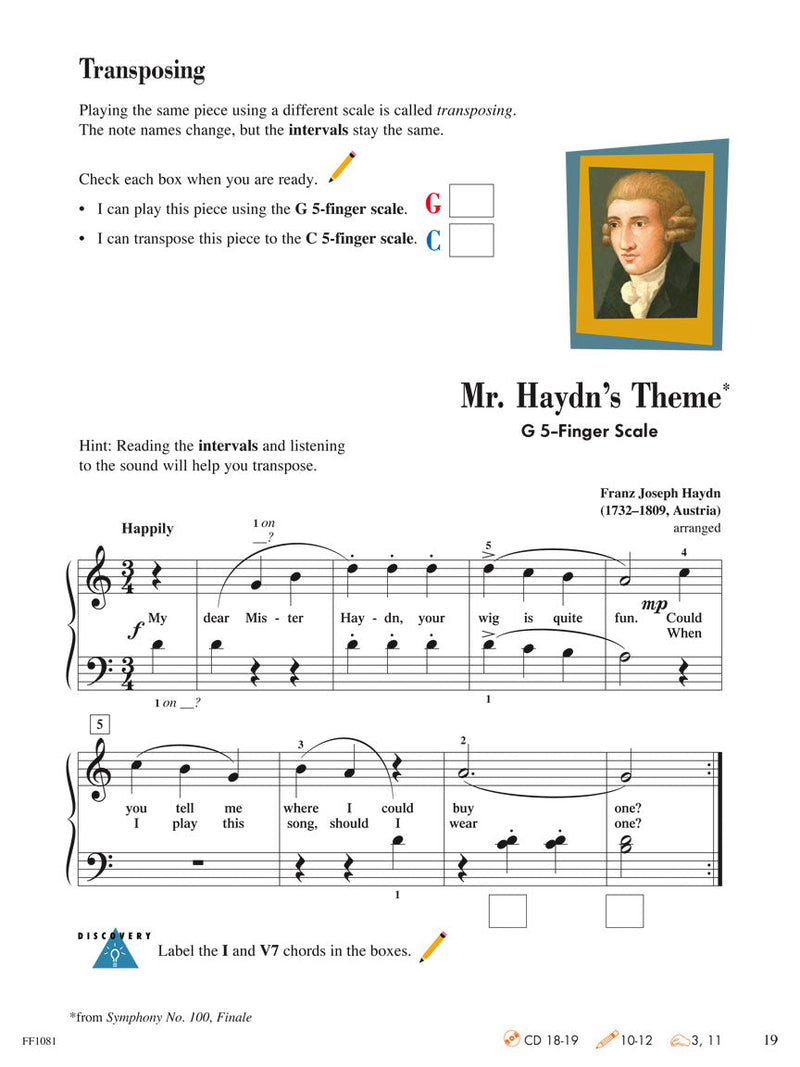 Piano Adventures Level 2A, Lesson Book