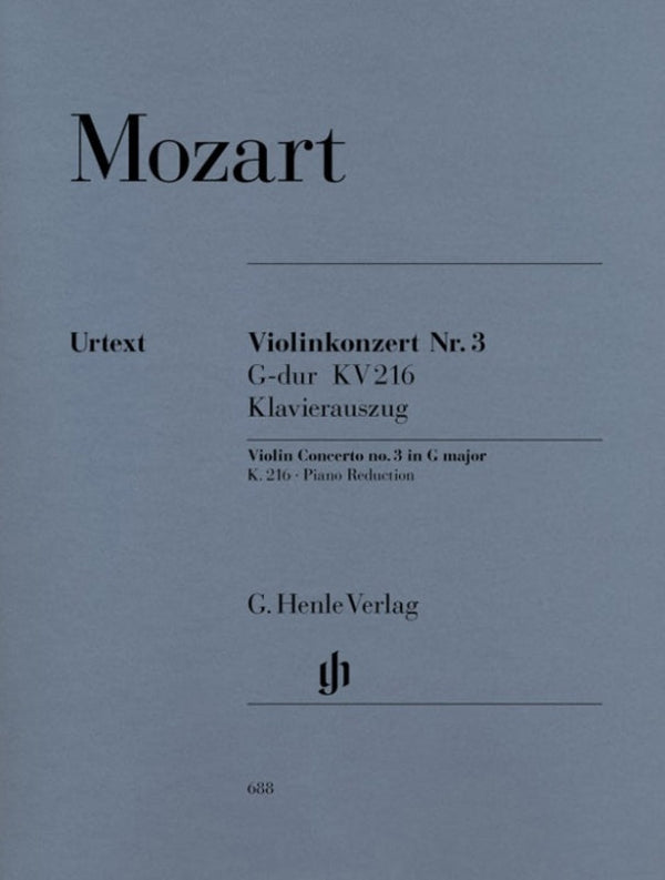 Mozart: Violin Concerto no. 3 G major K. 216