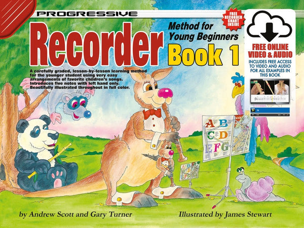 Progressive Recorder Method for Young Beginners Book 1