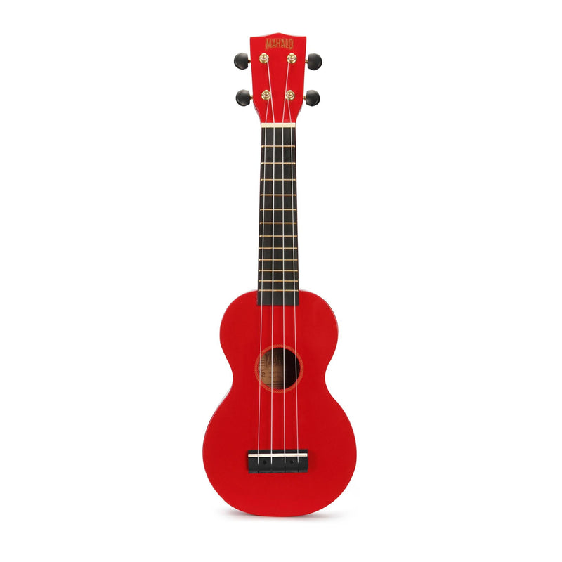 Mahalo MR1 Rainbow Series Soprano Ukulele, Red