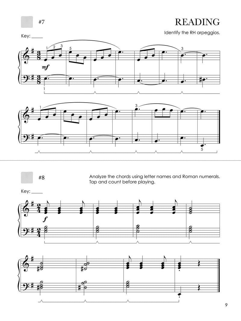 Piano Safari - The Advancing Pianist: Sight Reading Book 1