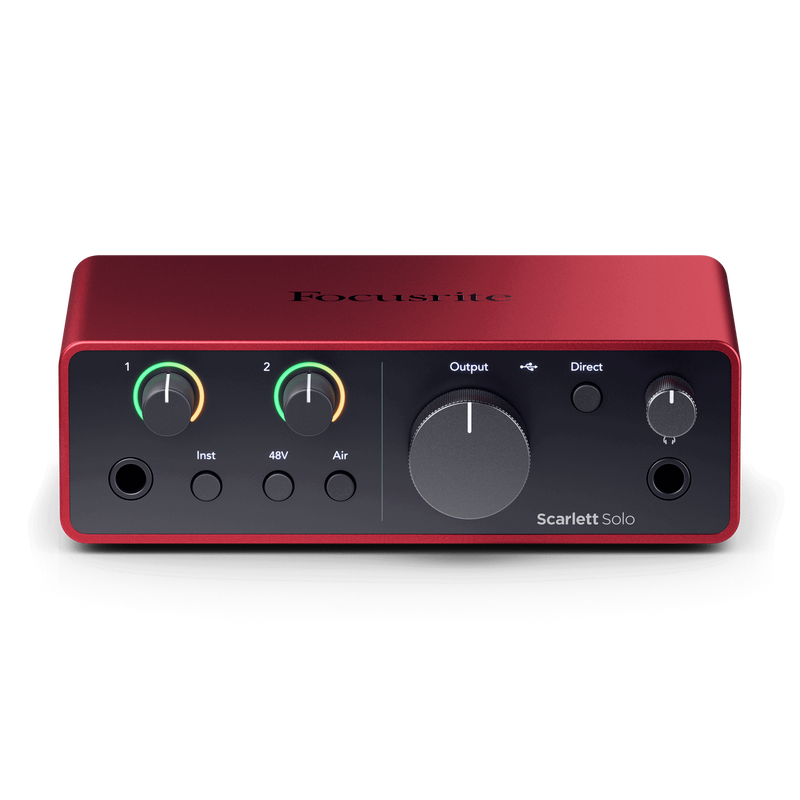 Focusrite Scarlett Solo (4th Gen) 2-in/2-out USB Audio Interface