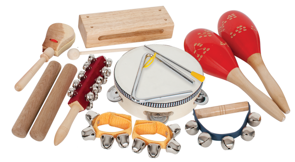 Mano Percussion 9-Piece Percussion Set with Bag