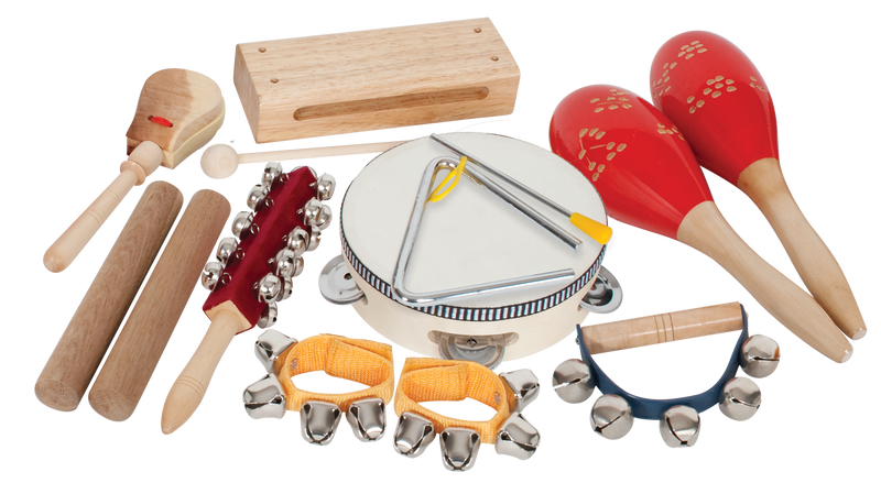 Mano Percussion 9-Piece Percussion Set with Bag