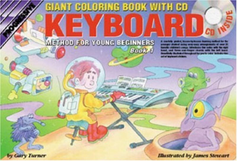 Progressive Keyboard Young Beginner Giant Colouring Book 1