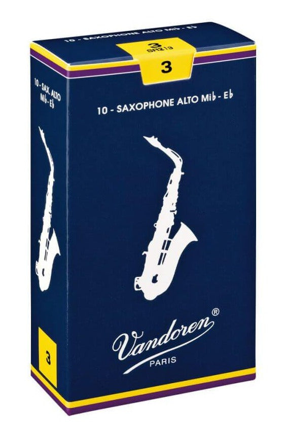 Vandoren Traditional Alto Sax Reeds, 10-Pack