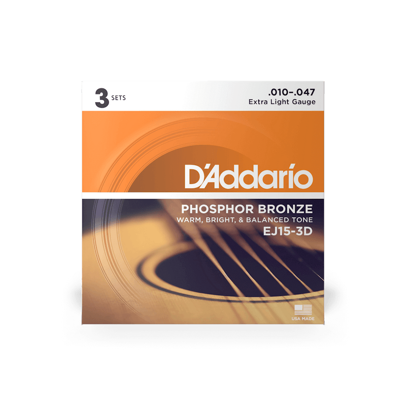 D'Addario Phosphone Bronze Acoustic Guitar Strings