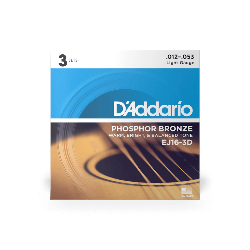 D'Addario Phosphone Bronze Acoustic Guitar Strings