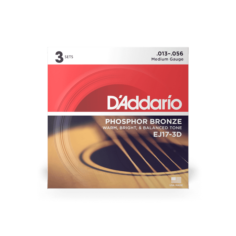 D'Addario Phosphone Bronze Acoustic Guitar Strings