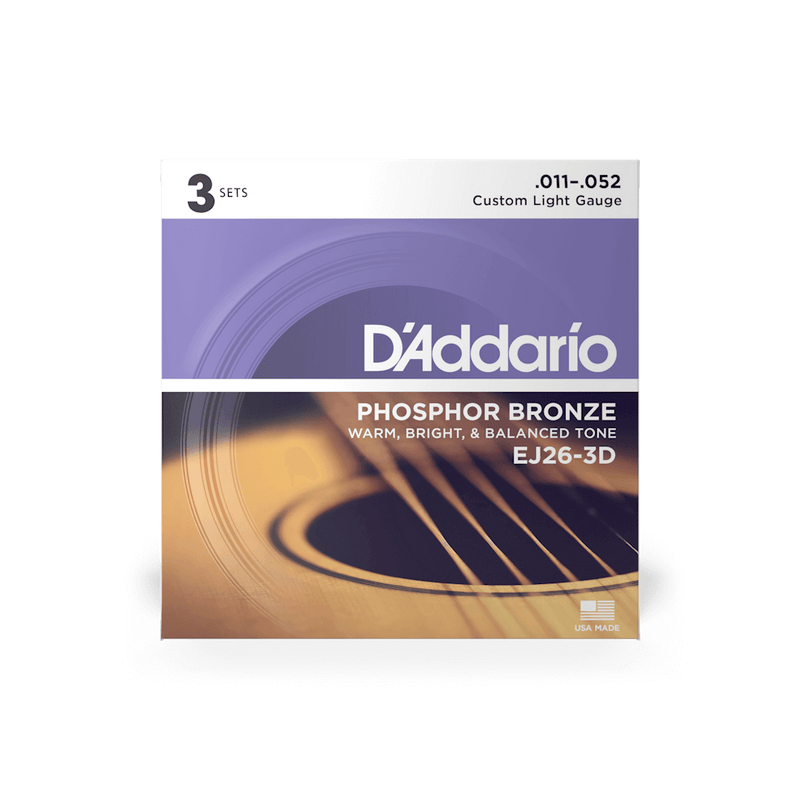 D'Addario Phosphone Bronze Acoustic Guitar Strings