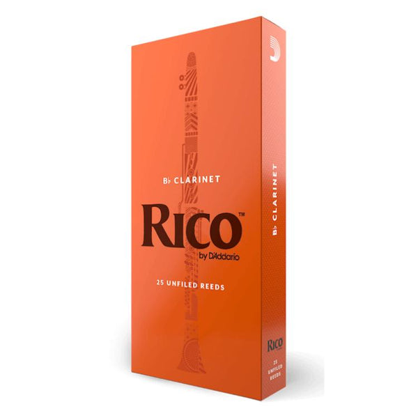 Rico Bb Clarinet Reeds, 25-Pack