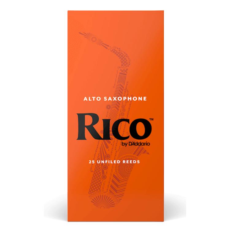 Rico Alto Saxophone Reeds, 25-Pack