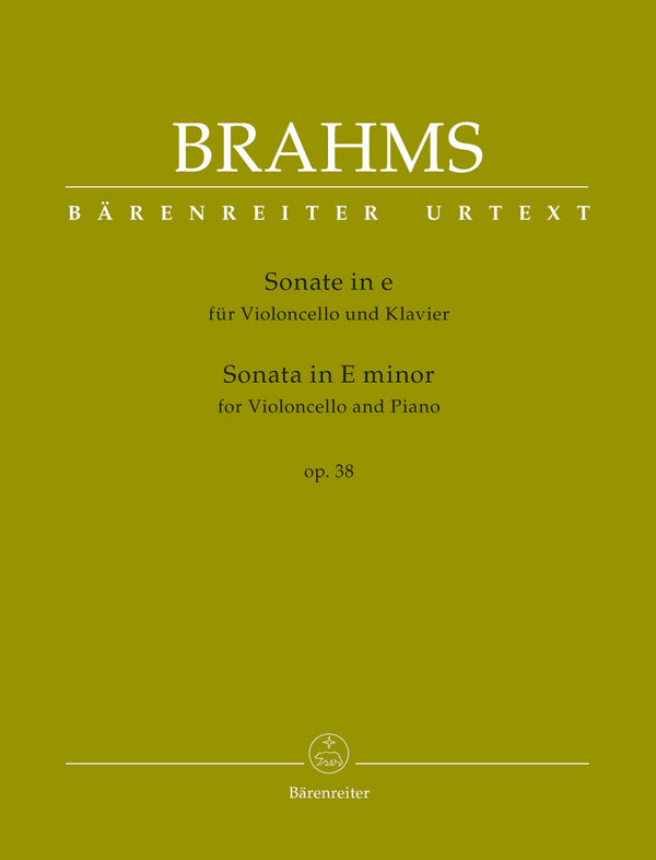 Brahms: Cello Sonata in E Minor Op 38 for Cello & Piano