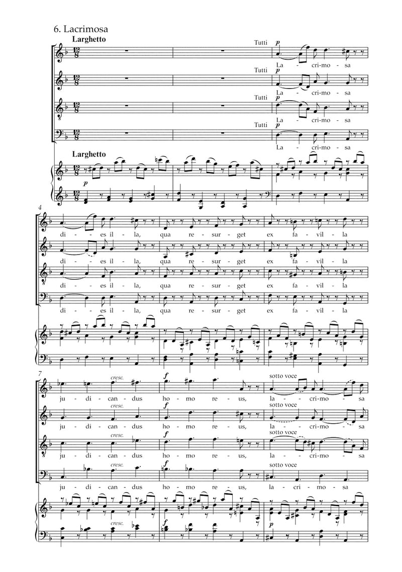 Mozart: Requiem in D K626 - Vocal Score