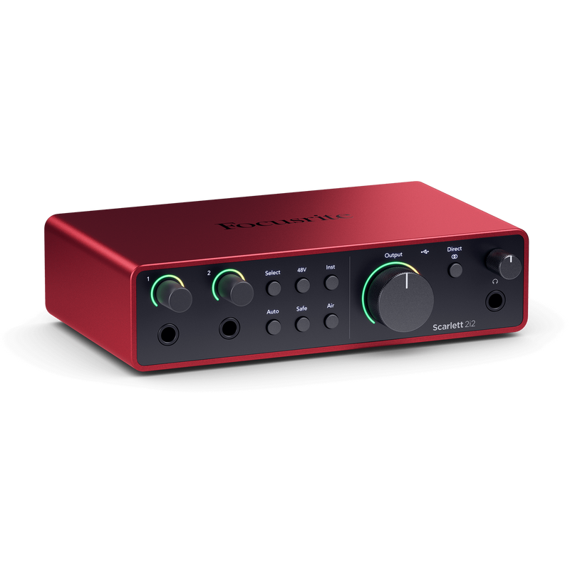 Focusrite Scarlett 2i2 (4th Gen) Studio Recording Package