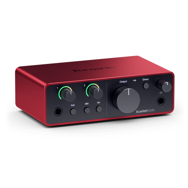 Focusrite Scarlett Solo (4th Gen) 2-in/2-out USB Audio Interface