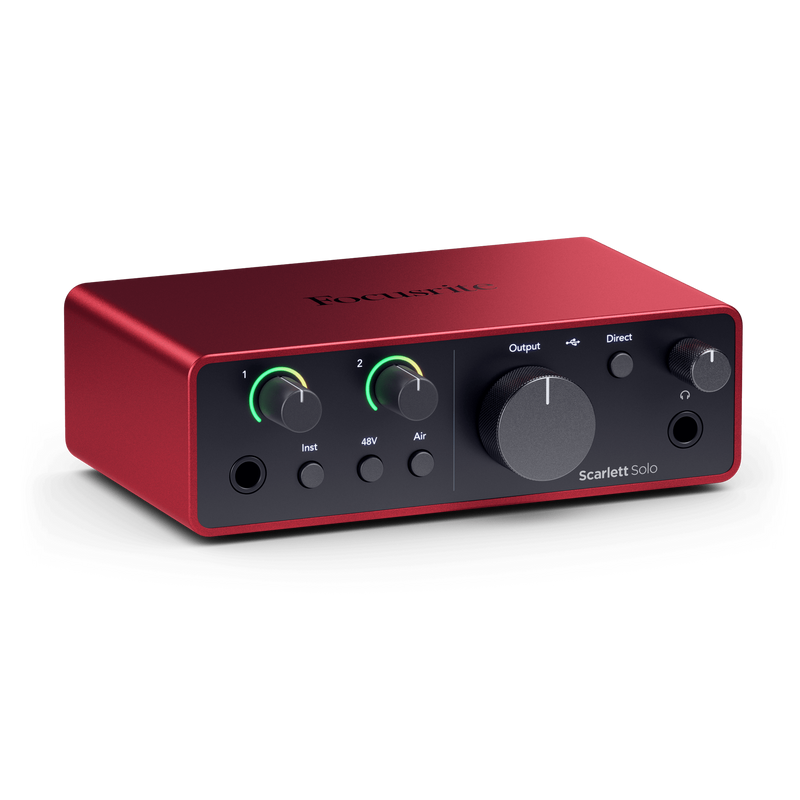 Focusrite Scarlett Solo (4th Gen) Studio Recording Package