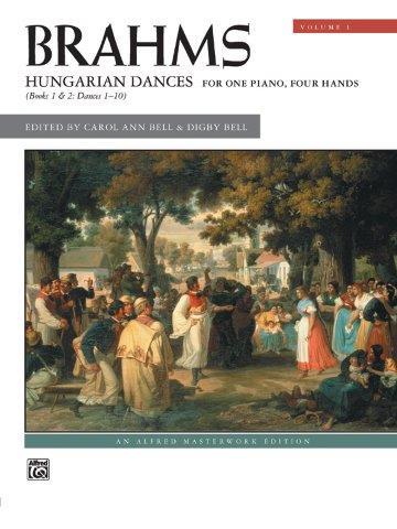 Brahms: Hungarian Dances, Volume 1 for Piano Duet