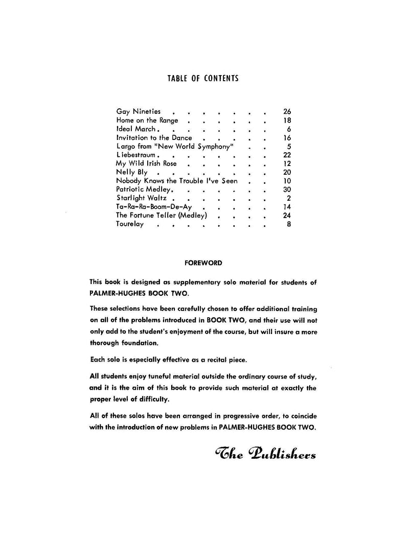 Palmer-Hughes Accordion Course Recital Book, Book 2