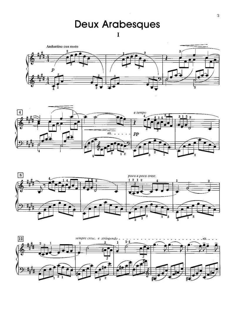 Debussy: Deux Arabesques for the Piano