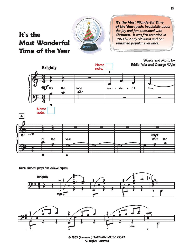 Alfred's Premier Piano Course, Christmas 1B