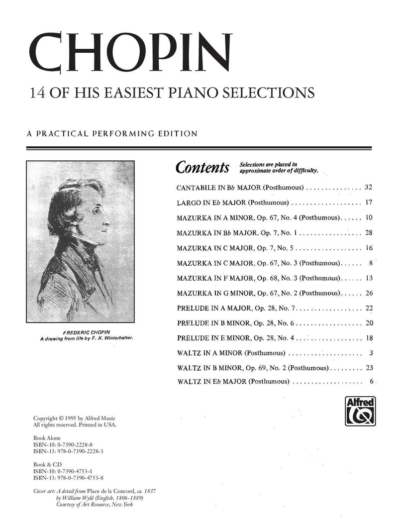 Chopin: 14 of His Easiest Piano Selections