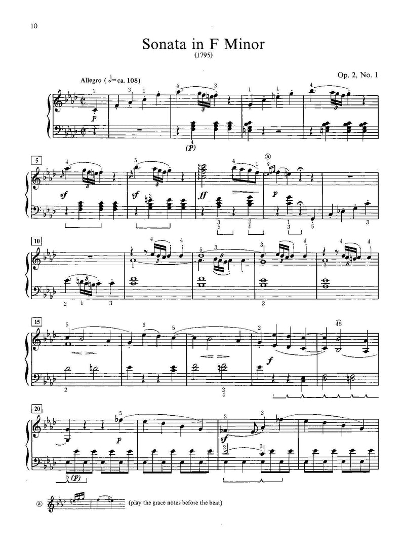 Beethoven: Selected Intermediate to Early Advanced Piano Sonata Movements, Volume 1