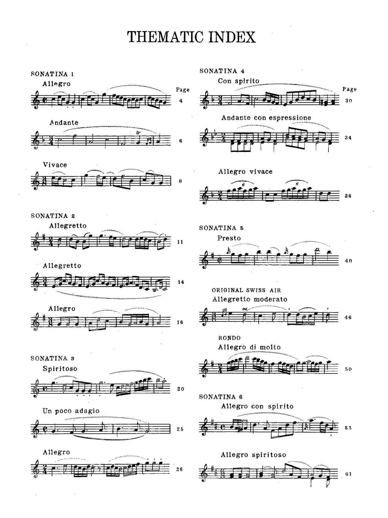 Clementi: Six Sonatinas, Opus 36