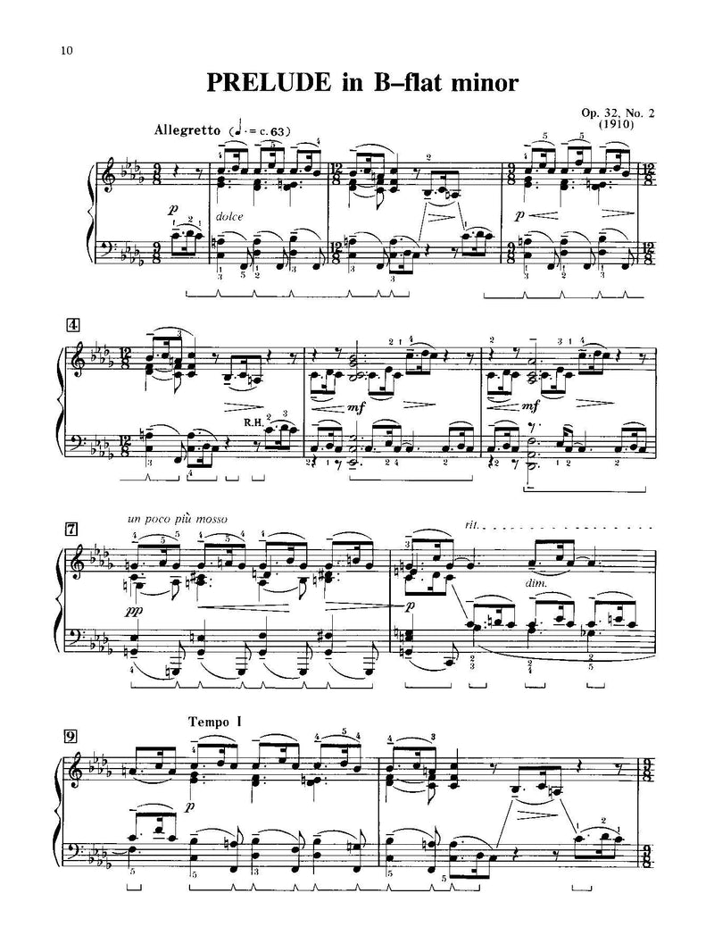 Rachmaninoff: 13 Preludes, Opus 32