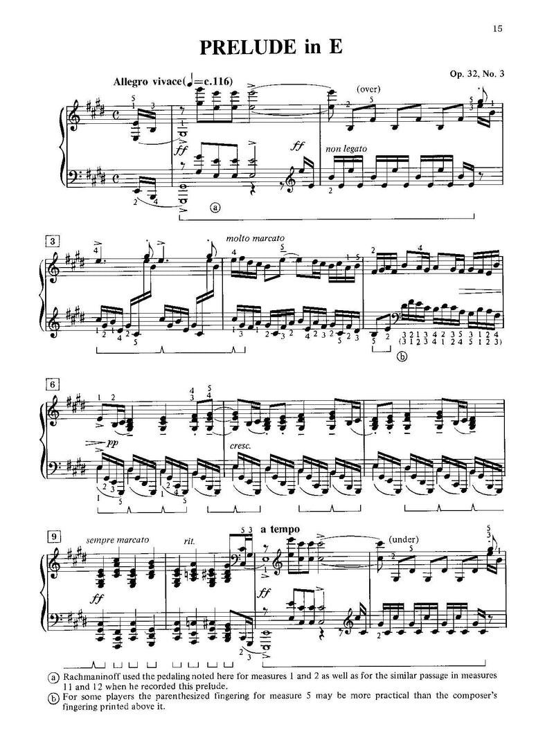 Rachmaninoff: 13 Preludes, Opus 32