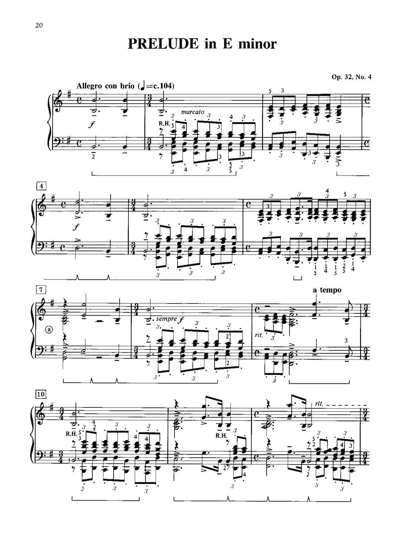 Rachmaninoff: 13 Preludes, Opus 32