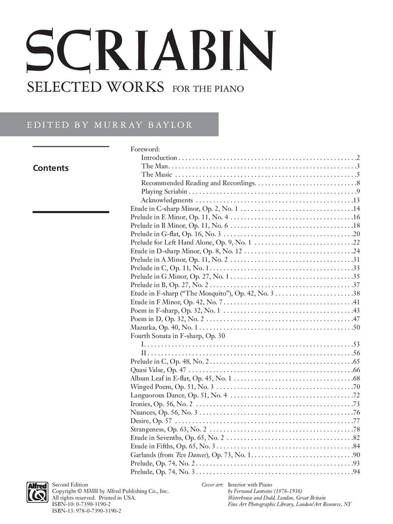 Scriabin: Selected Works