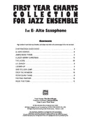 First Year Charts Collection for Jazz Ensemble