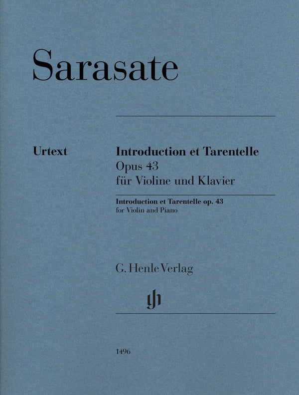 Sarasate: Introduction et Tarentelle op. 43 for Violin and Piano
