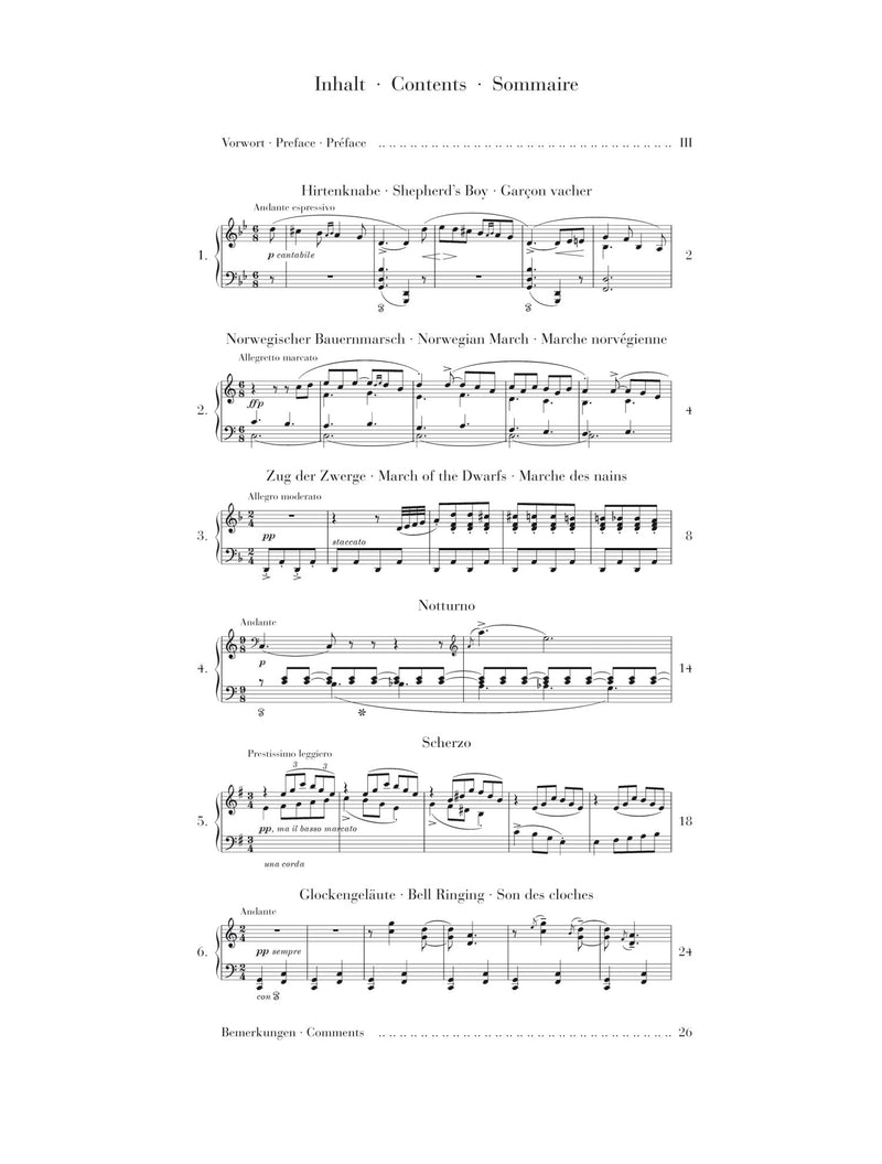 Grieg: Lyric Pieces Volume V, op. 54