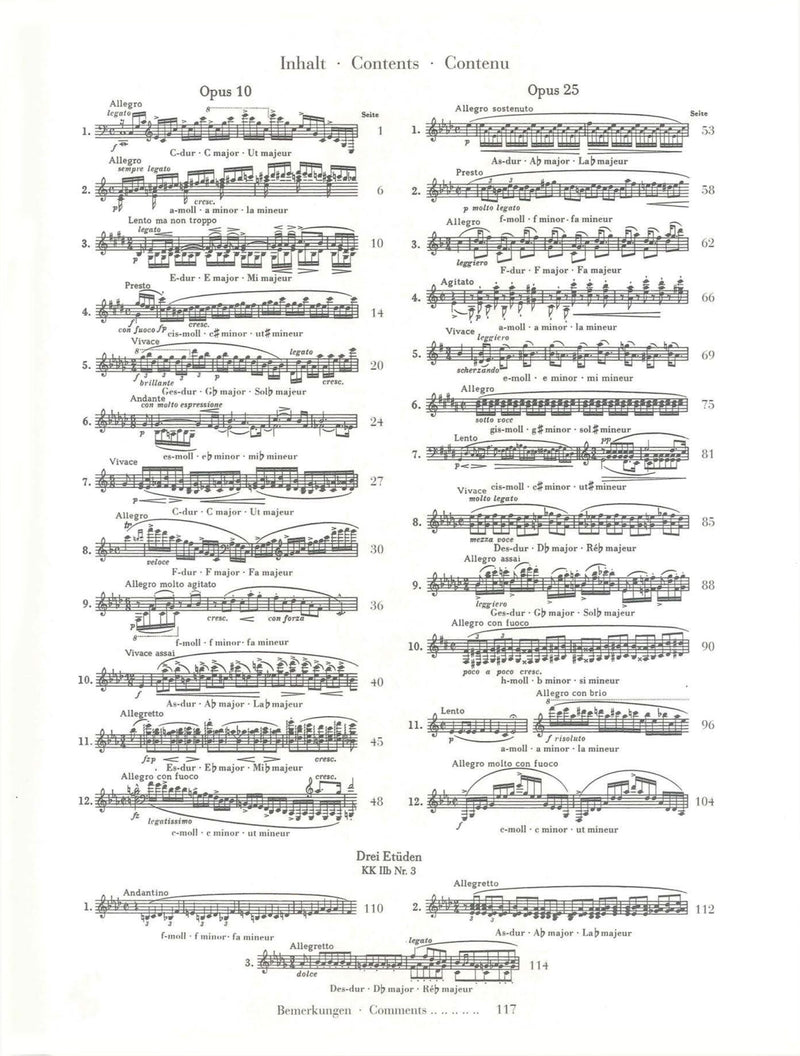 Chopin: Etudes Piano Solo