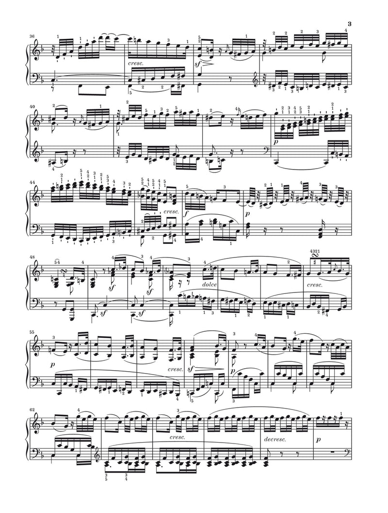 Beethoven: Andante F major WoO 57 (Andante favori) for Piano Solo