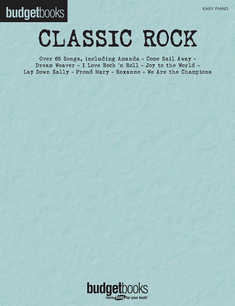 Budget Books: Classic Rock for Easy Piano