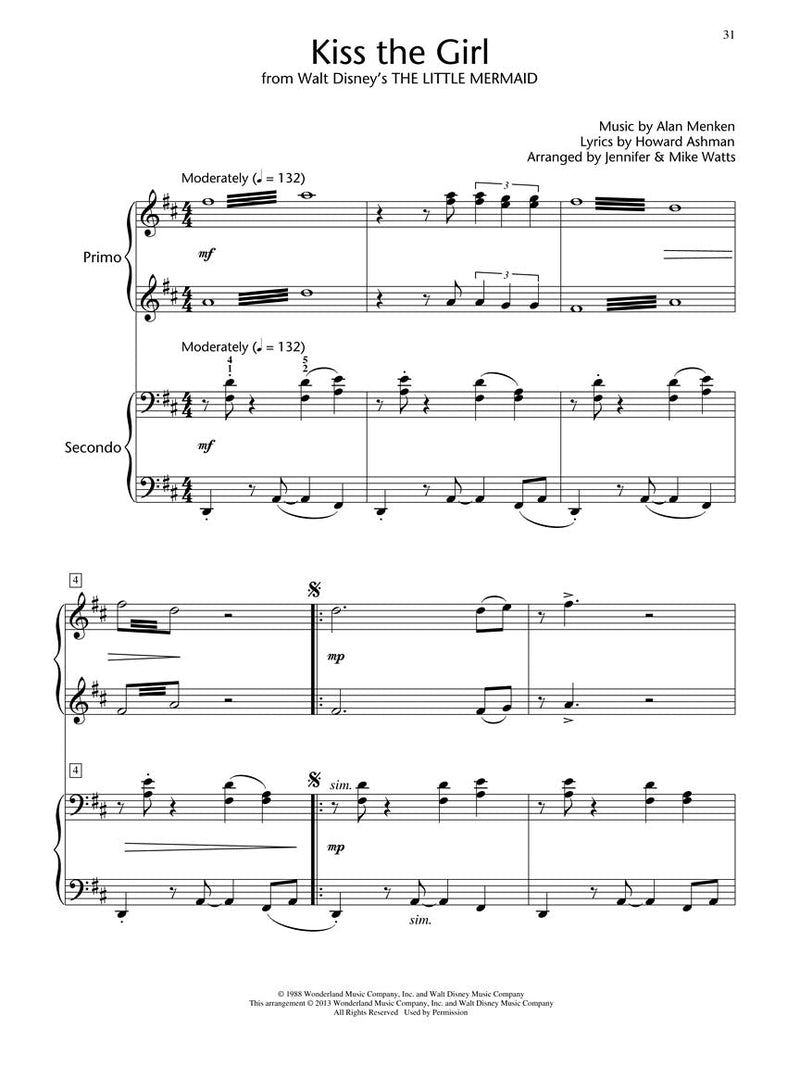 Disney Piano Duets (Intermediate)