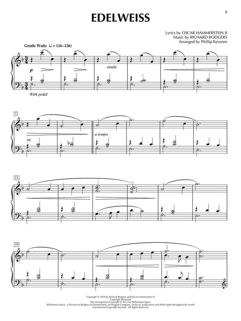 The Sound of Music For Solo Piano arr. Phillip Keveren