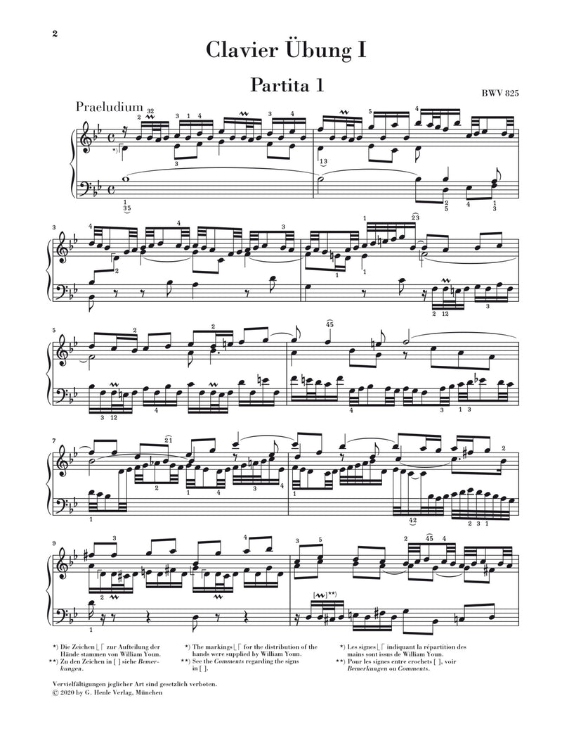 Bach: Six Partitas BWV 825-830, Bound Edition
